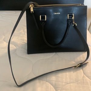 Calvin Klein genuine leather black Handbag
